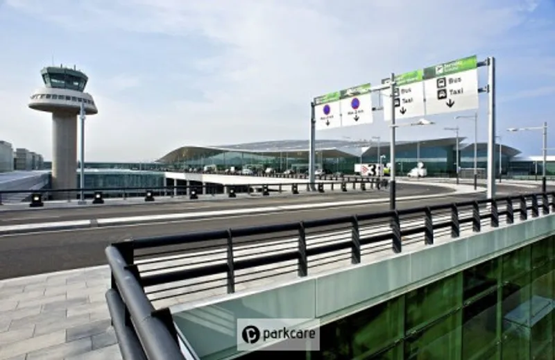 Entrée au Parking Aéroport Barcelone T1