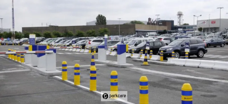 L'entrée sécurisée de Parking Discount 1 à Zaventem
