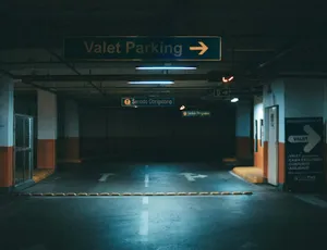 panneau valet parking